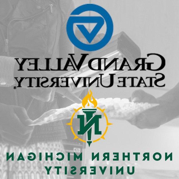 GVSU, NMU的标志